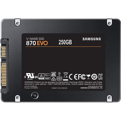 Samsung 250GB 870 EVO SSD SATA3 2.5" disk slika 4