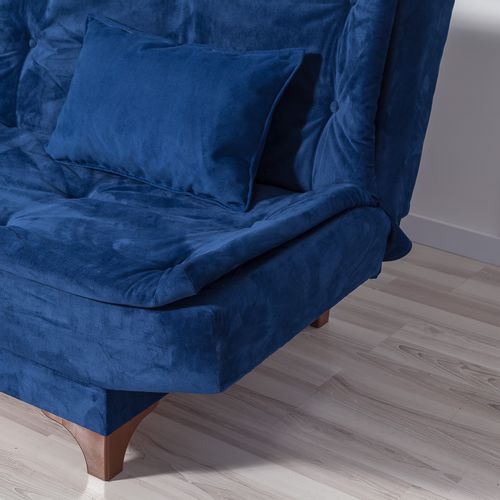 Atelier Del Sofa Kelebek-Tamno Plavi Trosed na Razvlačenje slika 5