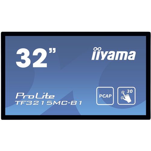 IIYAMA Monitor 32" PCAP Bezel Free 30-Points Touch Screen, 1920x1080, AMVA3 panel, VGA, HDMI, 460cd/m², 3000:1, 8ms, Landscape or Portrait mount, USB Touch Interface, VESA 200x200mm, MultiTouch with supported OS, Open frame model with rubber seal slika 1