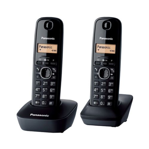 Telefon Panasonic KX-TG 1612 Duo (Crni) slika 1