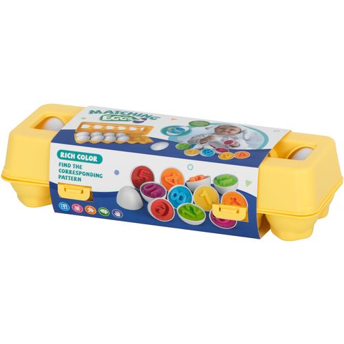 Montessori edukativna slagalica u kutiji s jajima brojke, 12 kom. slika 2
