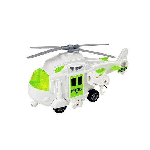 Kamion transporter helikoptera 1:16 bijelo-zeleni slika 4