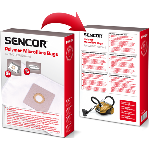 Sencor vrećice za usisavač SVC 900 - 5PCS slika 2