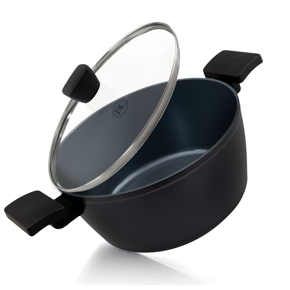 BE Living Posuda za kuhanje s poklopcem Delight Black 24 cm slika 2