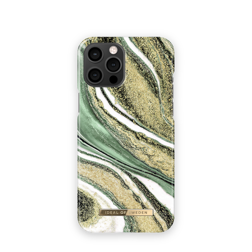 iDeal of Sweden Maskica - iPhone 12 Pro Max - Cosmic Green Swirl slika 1