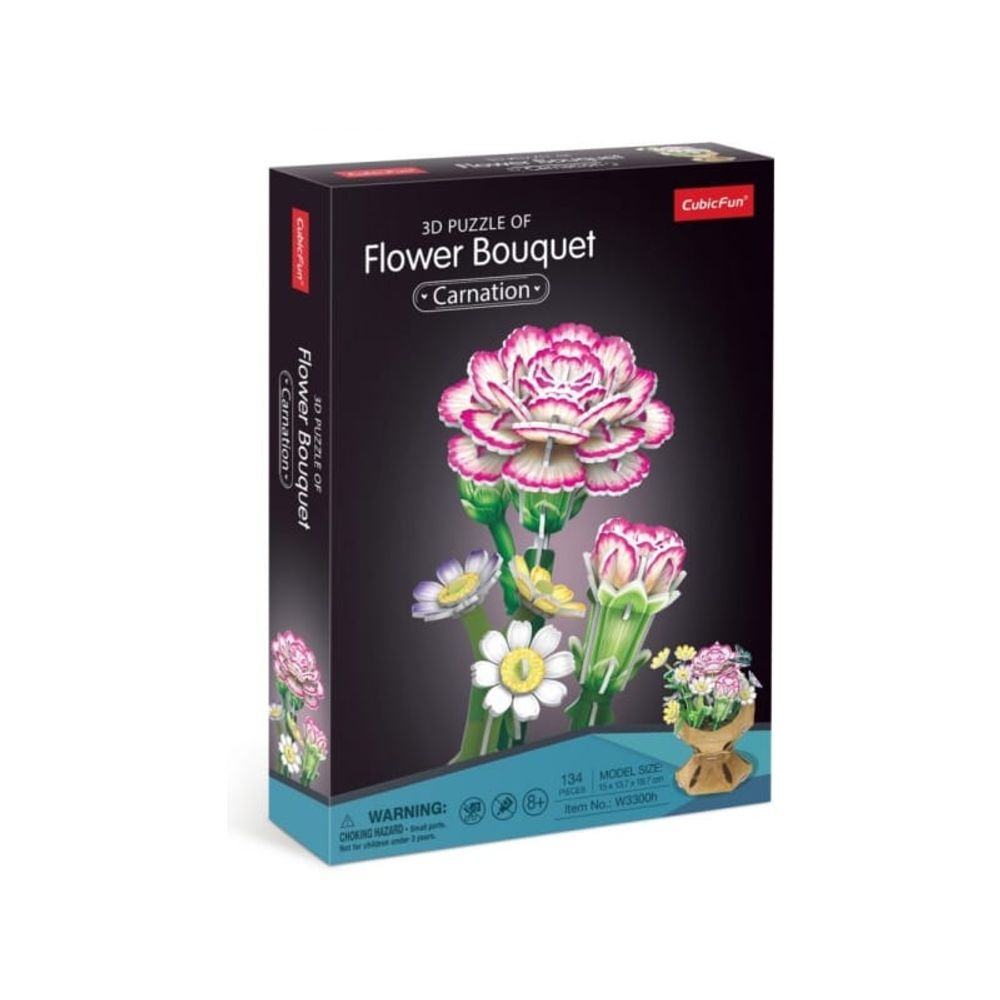 CubicFun CBF233006 3D Puzzle Flower Bouquet - Carnation W3300h slika 1