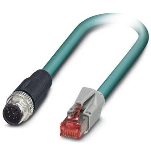 Phoenix Contact 1403492 M12 / RJ45 mrežni kabel, Patch kabel cat 6a S/FTP 3.00 m zelena vatrostalan, sa zaštitom za nosić 1 St. slika 2