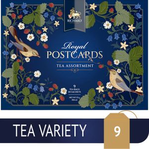 Richard Royal Postcard Tea Assortment_Royal Spring - Kombinacija čajeva, 17.1g  BLUE