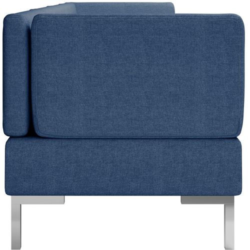 4-dijelni set sofa od tkanine plavi slika 29