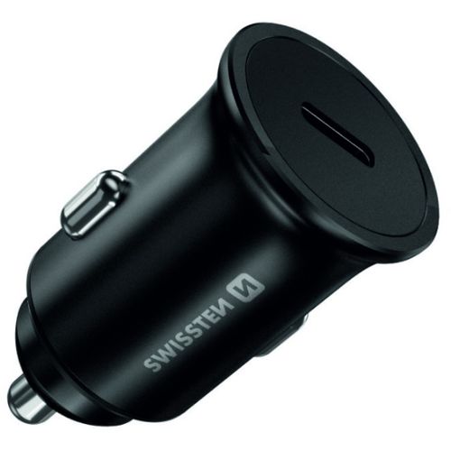 SWISSTEN punjač za auto, 1xUSB-C, 5.5A, Super Fast PD3.0 45W, crni slika 3