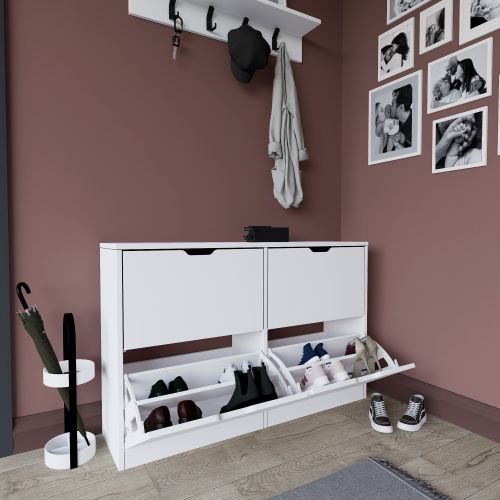 Duru 1600-50 Matte White Shoe Cabinet slika 6