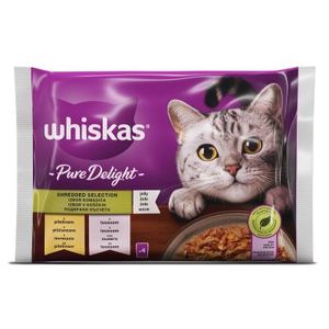 Whiskas Pure delight izbor mesa 4x85gr