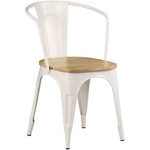 Blagovaonske stolice od masivnog drva manga 2 kom bijela - *Oštećena ambalaža/Izložbeni primjerak slika 7