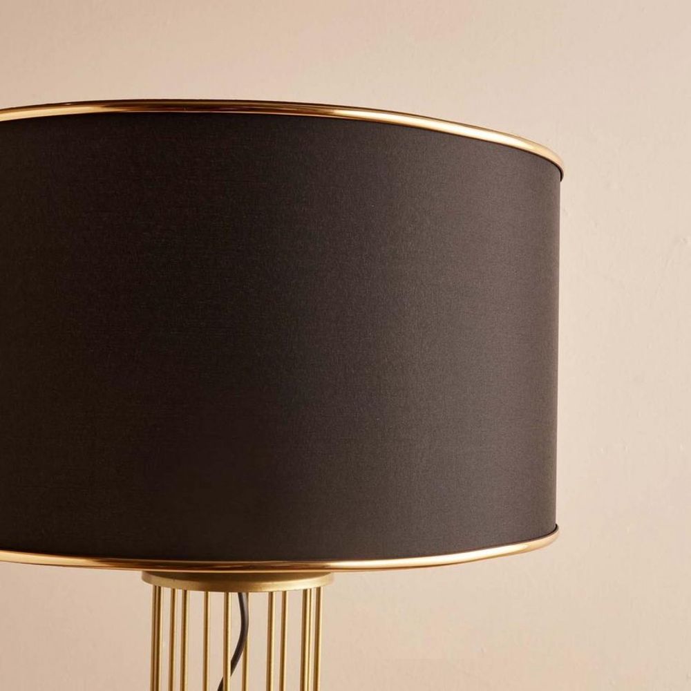 Podna Lampa AYD-3489 - Crna Zlatna slika 4