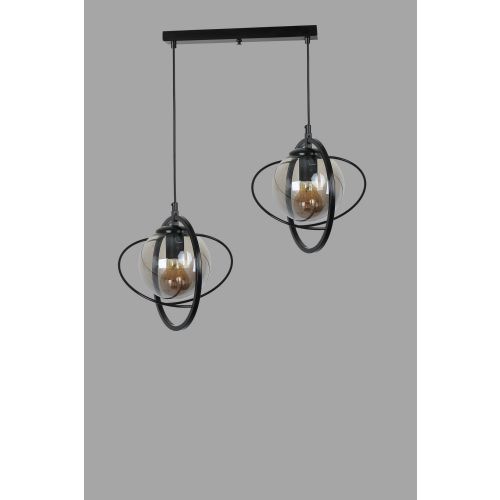 Nepal 2 Li Sıralı Siyah Füme Camlı Sarkıt Black
Fume Chandelier slika 2