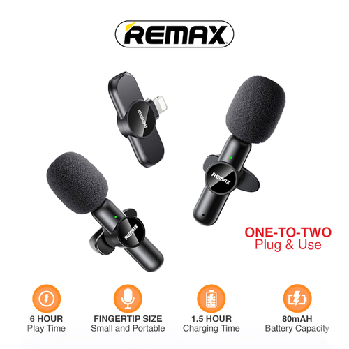 Mikrofon REMAX Ryusic Series K10 iPhone crni slika 1