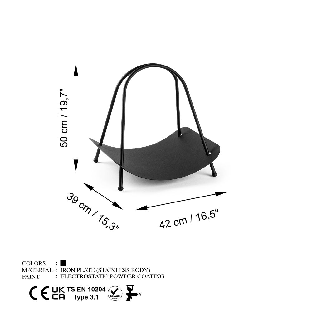 Decorative metal accessory GED-017, colour: black slika 6