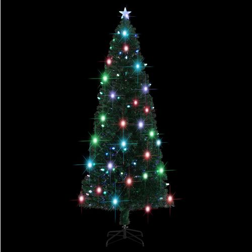 Umjetno božićno drvce sa stalkom LED 240 cm optička vlakna slika 7