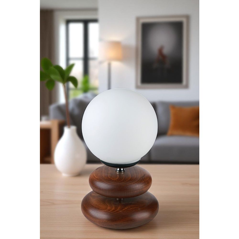 Bijela orahova stolna lampa 8901-3 slika 2