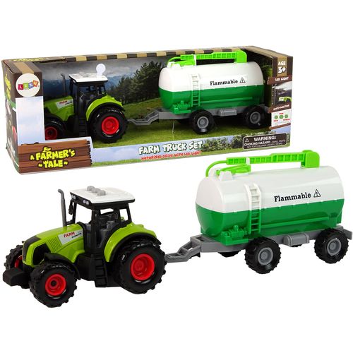 Traktor sa cisternom zeleno-bijela slika 1