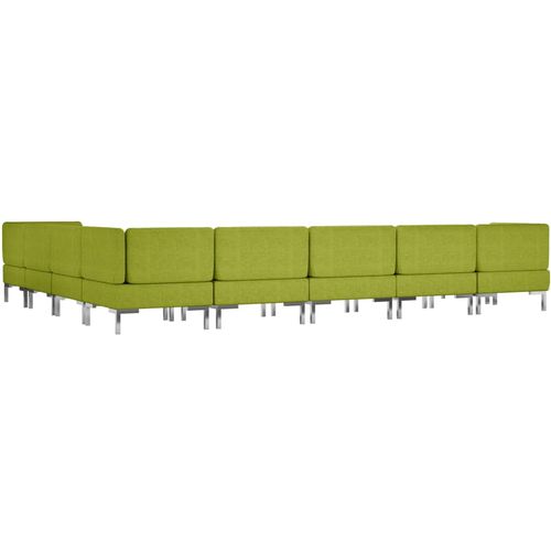 9-dijelni set sofa od tkanine zeleni slika 38