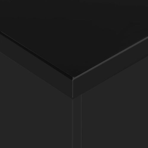 Produživi blagovaonski stol visoki sjaj crni 175 x 90 x 75 cm slika 2