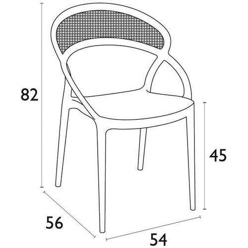 Set stolica za terasu — by BONZINI • 4 kom. slika 15