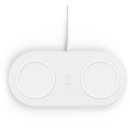 Belkin dual bežicni punjac 10W, QI™ Certified, beli slika 2