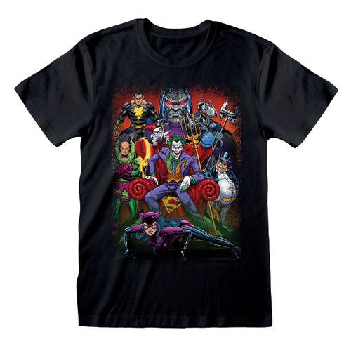 Majica Kratkih Rukava DC Comics Villains Crna Uniseks XL slika 1