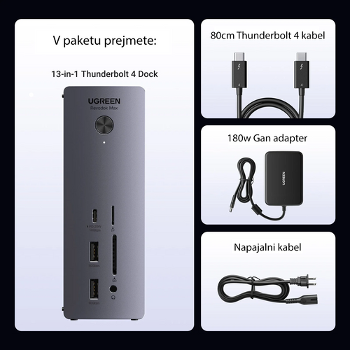 Ugreen Revodok Max 213 USB-C 13-u-1 docking stanica slika 3