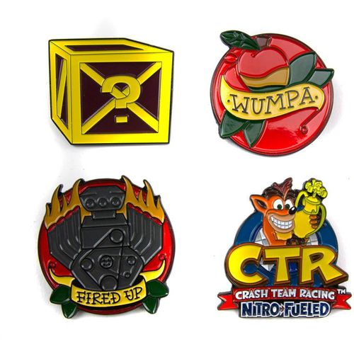 MERCHANDISE CRASH TEAM RACING TOOLBOX PIN BADGE SET slika 4