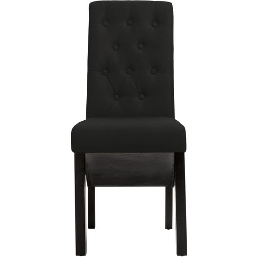 Blagovaonske stolice od tkanine 4 kom crne slika 28