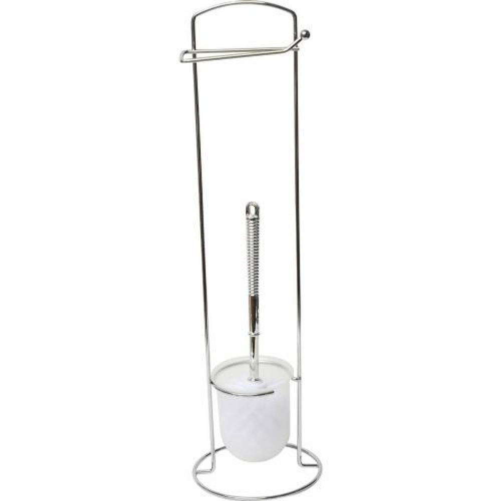 TENDANCE Samostojeći držač toalet papira sa WC četkom 16,5x16,5x59cm slika 1