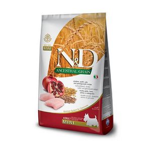 N&D Low Grain Adult Mini Piletina i Nar 7 kg