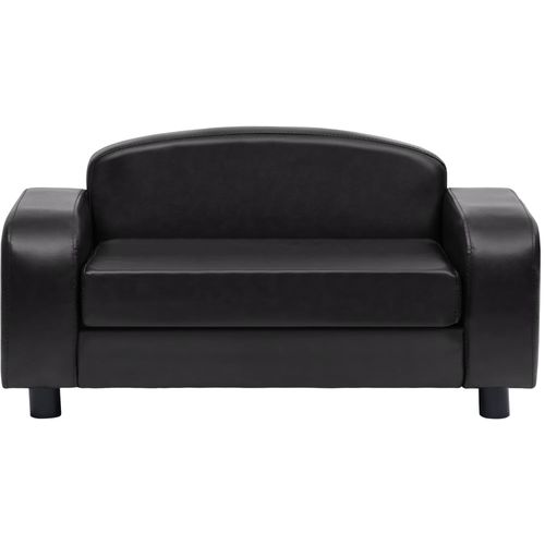 Sofa za pse crna 80 x 50 x 40 cm od umjetne kože slika 45