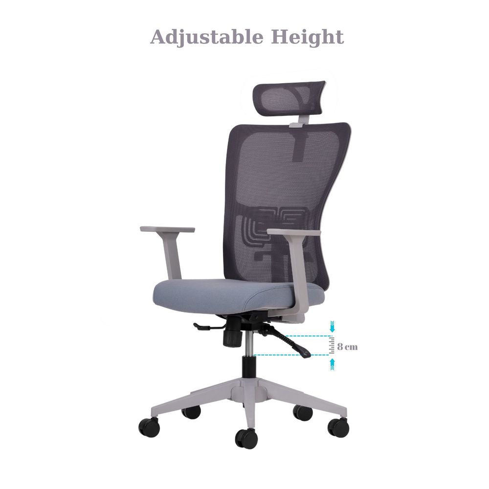 Office chair Lumbar 126 - Grey colour slika 6