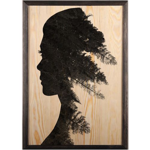 Wallity Drvena uokvirena slika, Pine Woman XL slika 2