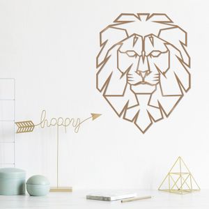 Wallity Metalna zidna dekoracija, Lion - Copper