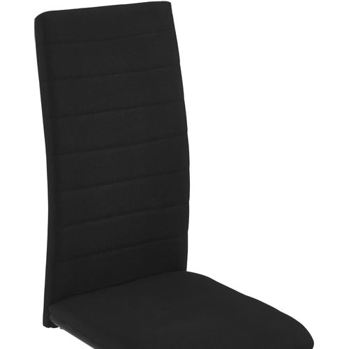 Konzolne blagovaonske stolice od tkanine 6 kom crne slika 22