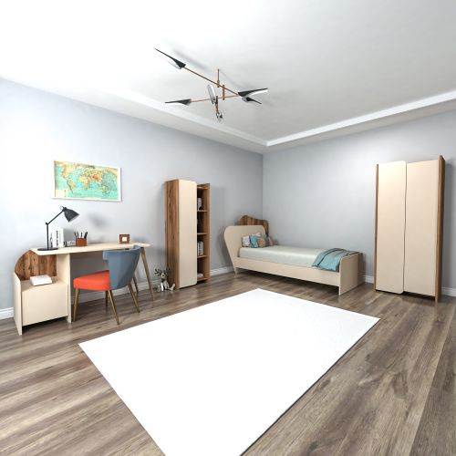 Suave Group 6 Light Walnut Beige Young Room Set slika 1