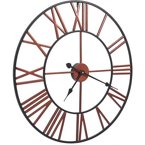 Zidni sat metalni 58 cm crveni slika 3