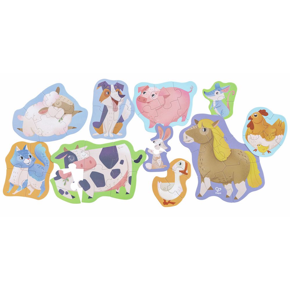 Hape Puzzle za djecu Farmyard Friends slika 1