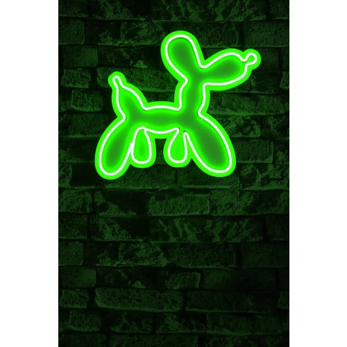 Wallity Ukrasna plastična LED rasvjeta, Balloon Dog - Green slika 2