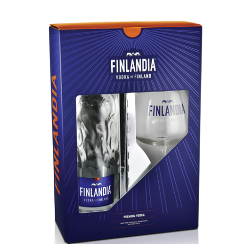 Finlandia vodka 0,7l paket sa čašom slika 1