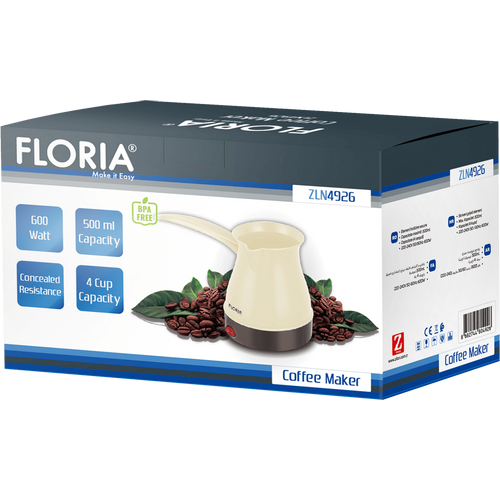 Floria kuhalo za kavu, 600 W, 0,5 lit. - ZLN4926 slika 2