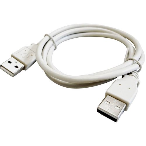 BKL Electronic USB kabel USB 2.0 USB-A utikač, USB-A utikač 1.00 m svijetlosiva zaštićen s folijom, pletena zaštita 10080004/C slika 3