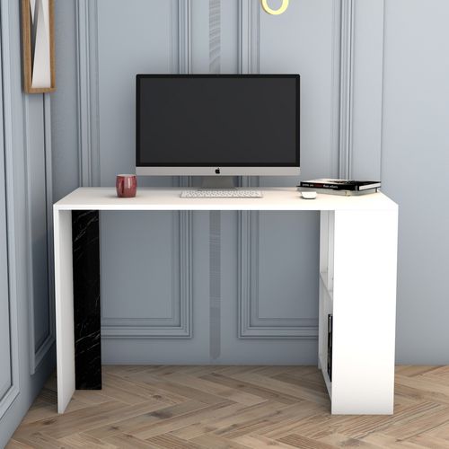 Lima - White, Black Marble White
Black Study Desk slika 2