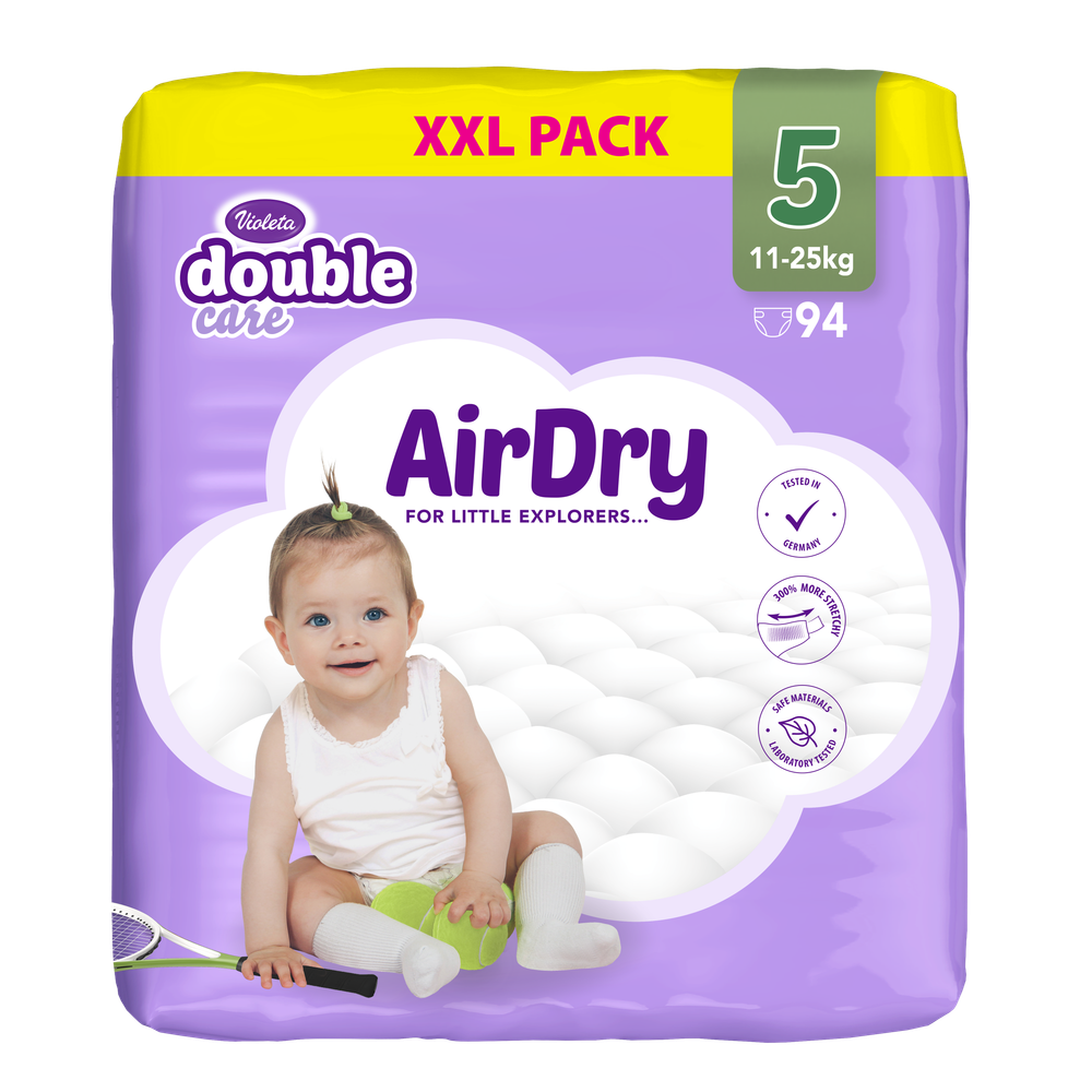 Violeta Double care pelene Air dry giga pakovanje slika 2