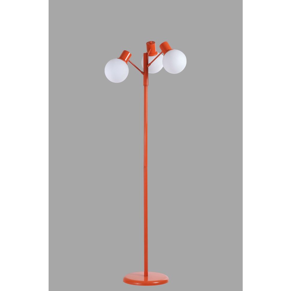 Opviq Podna lampa 210, bijela, narančasta slika 3