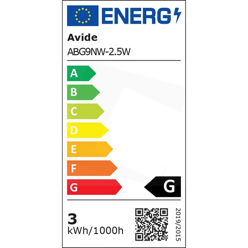 Avide Sijalica, G9, LED 2.5W, 4000K, 230V AC, bijela svjetlost - ABG9NW-2.5W slika 3